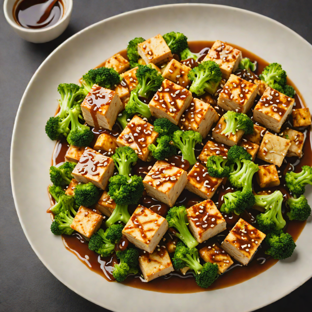 Stir-Fried Tofu with Broccoli and Hoisin-Ginger Sauce