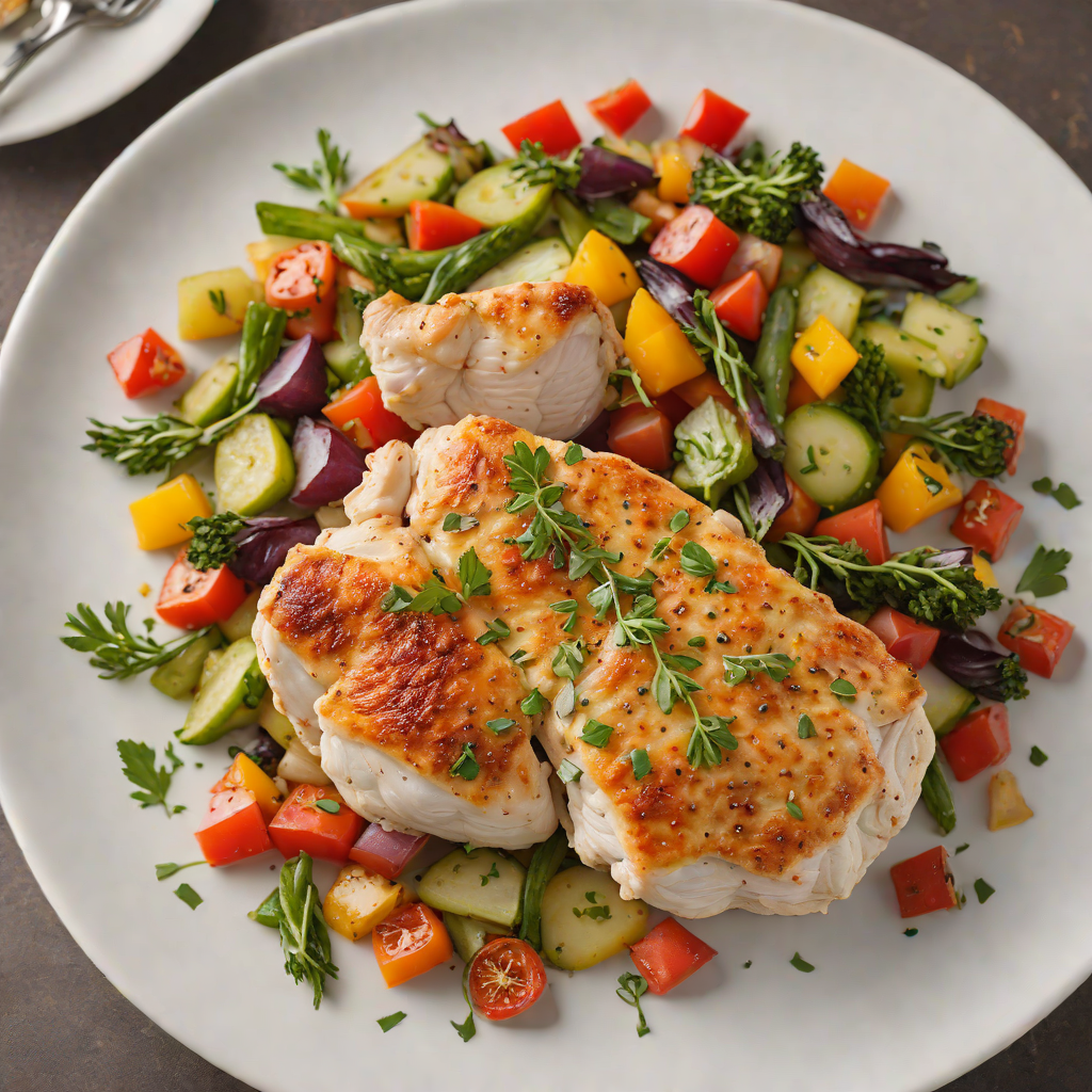Pan-Seared Chicken with North Kent Farmers Market Vegetable Medley