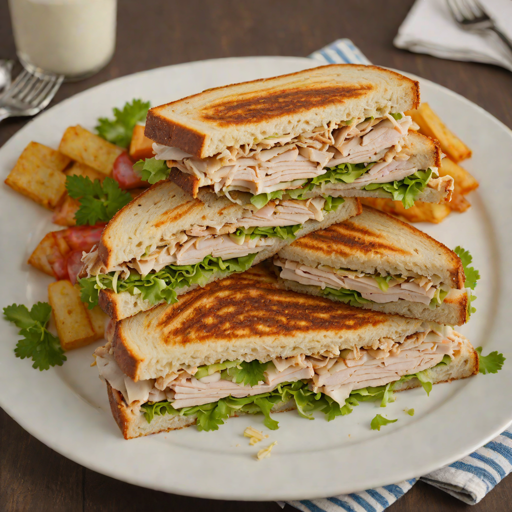 Grilled North Rockford Middle School Inspired Turkey Sandwich