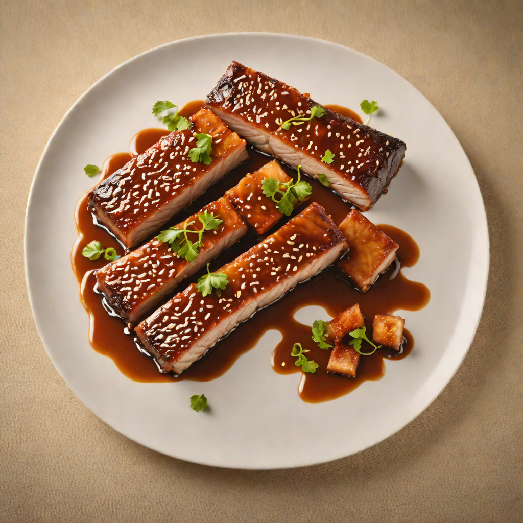 Slow-Cooked Pork Belly with Soy and Brown Sugar Glaze