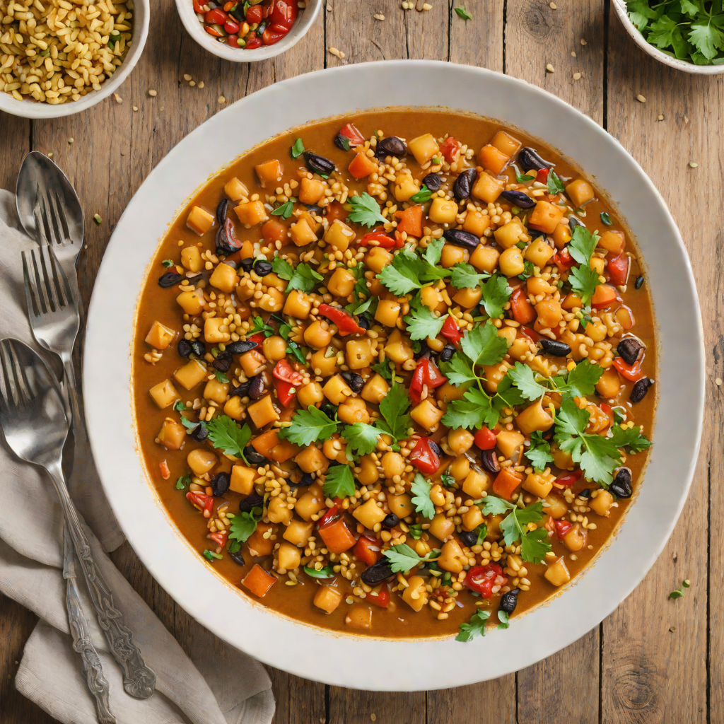 One Pot Moroccan-Spiced Chickpea and Quinoa Stew