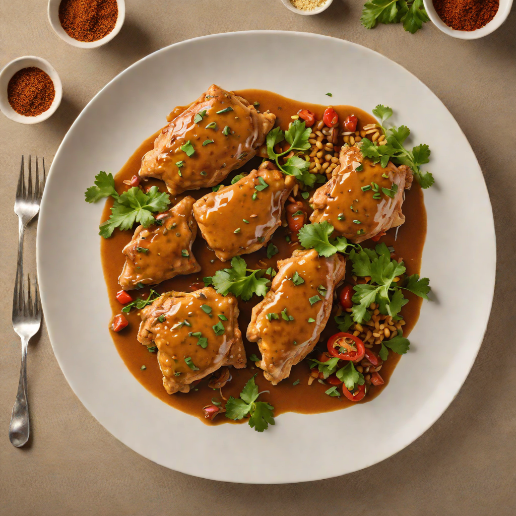 Pan-Seared Ethiopian Chicken with Garlic Berbere Sauce