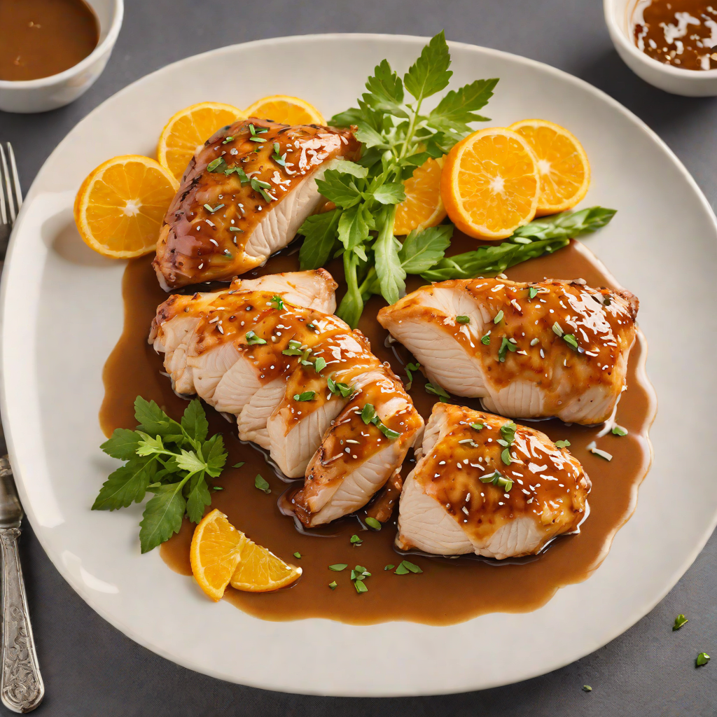 Pan-Seared Chicken with Sweet and Tangy Orange-Ginger Glaze
