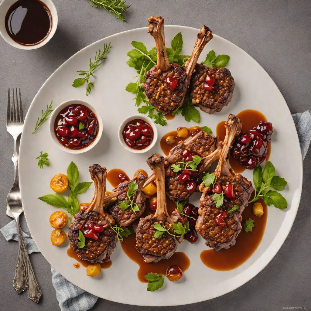 Bush-Spiced Lamb Chops with Davidson’s Plum Chutney