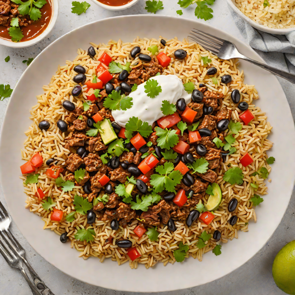 One-Pot Mexican Beef and Rice with Black Beans