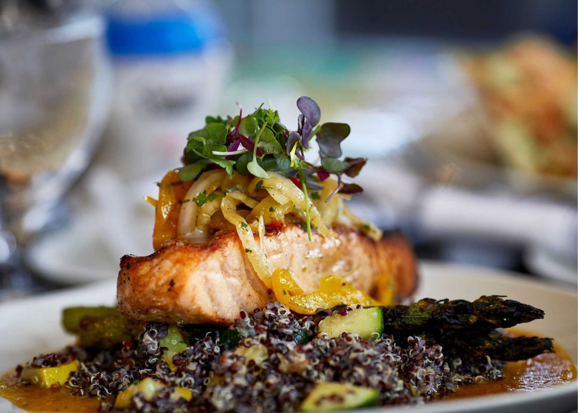 Spiced Citrus Salmon with Herb Quinoa
