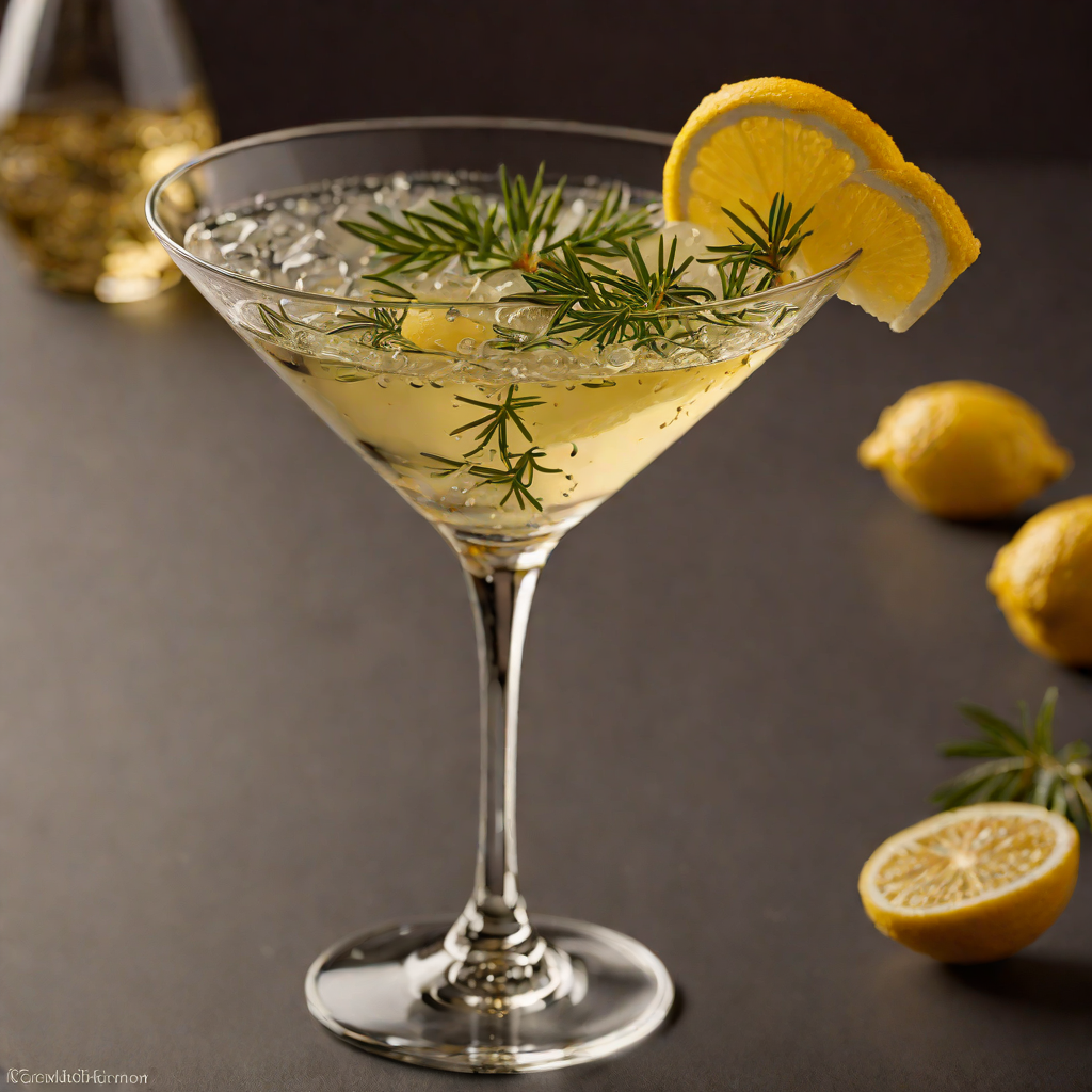 Juniper Stirred Martini with Lemon Twist