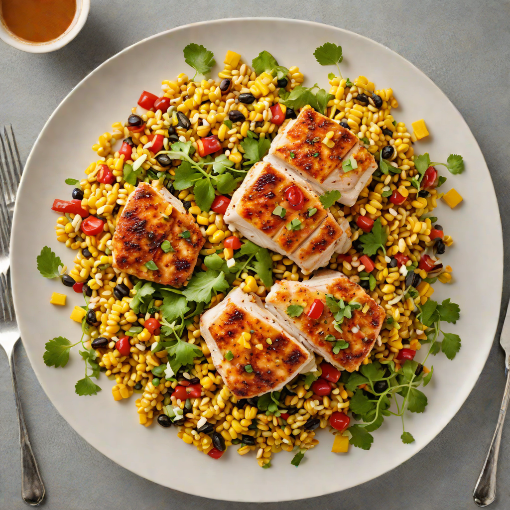 Pan-Seared Chicken with Smoky Paprika and Charred Corn Salad