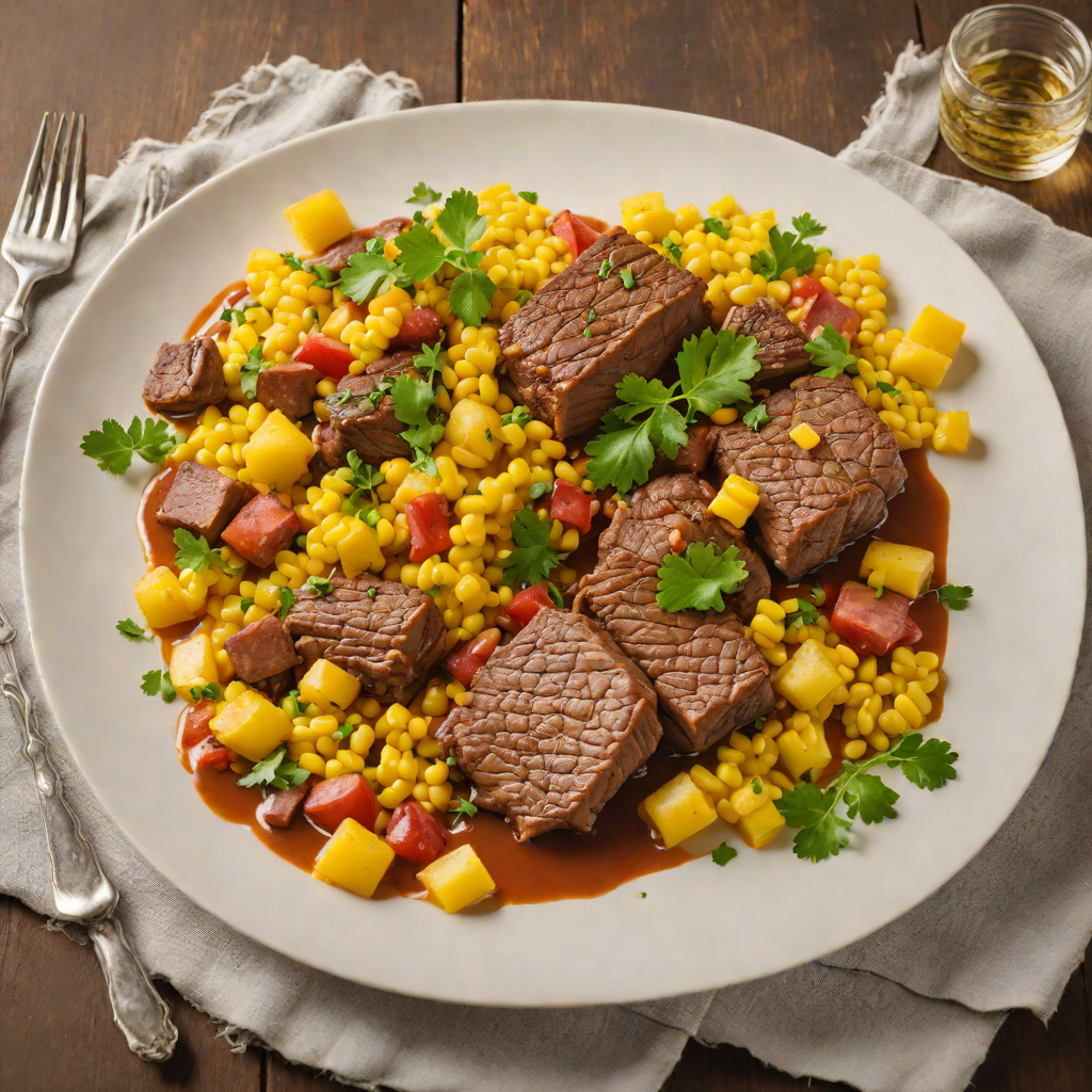 Slow-Braised Beef with Andean Potatoes and Corn