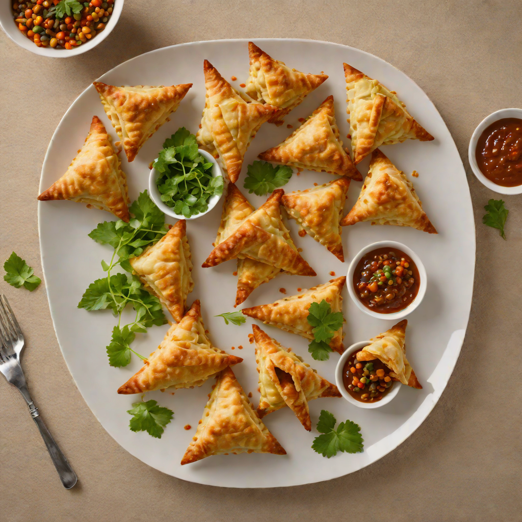 Ethiopian-Inspired Spiced Lentil and Vegetable Sambusas