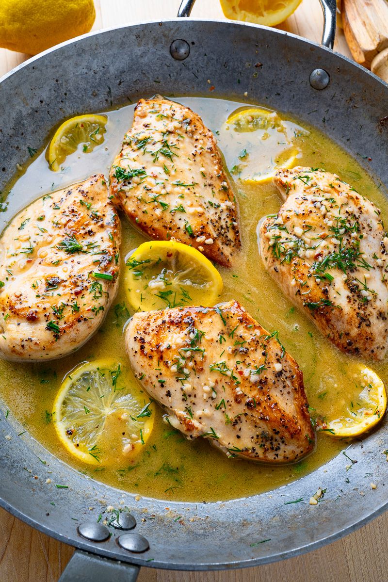 Pan-Seared Lemon Garlic Chicken with Herb Butter Sauce