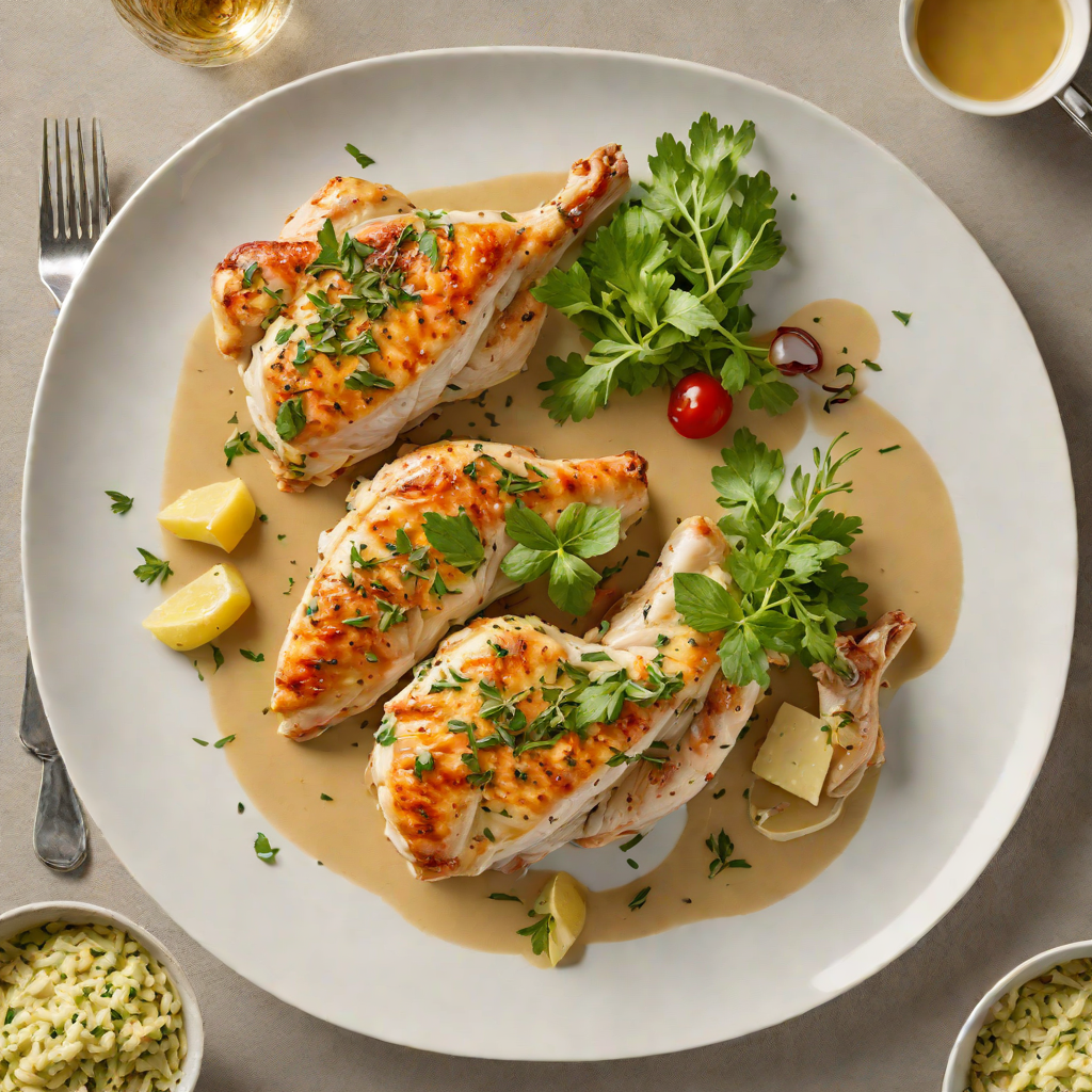 Pan-Seared Chicken with Imbibe Herb Butter Sauce