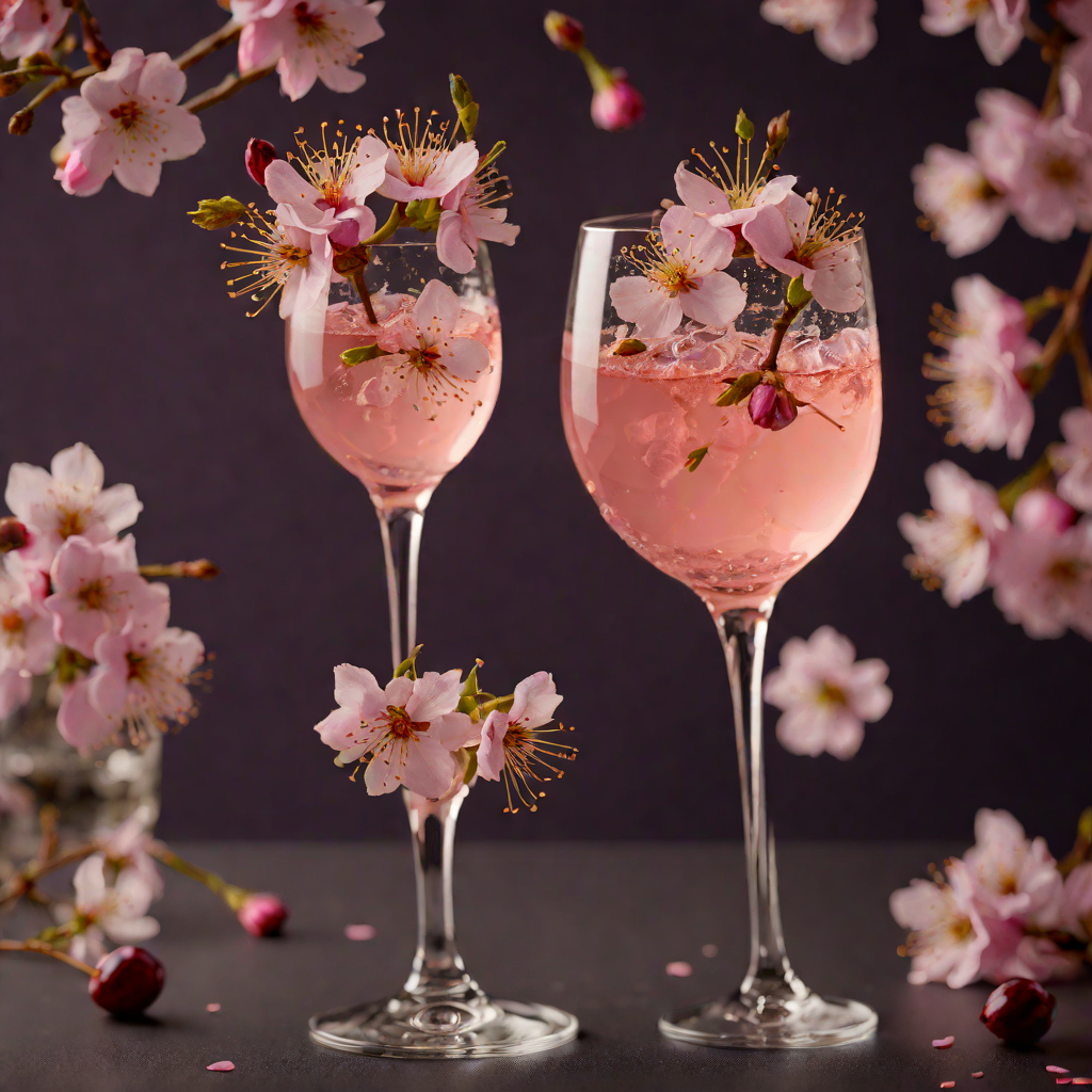 Shaken Cherry Blossom Sparkler