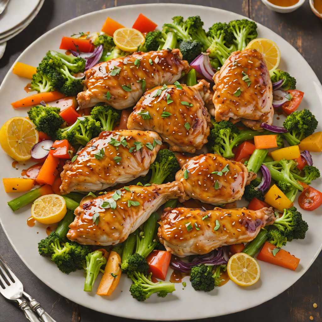 Sheet Pan Honey-Soy Chicken with Colorful Vegetables
