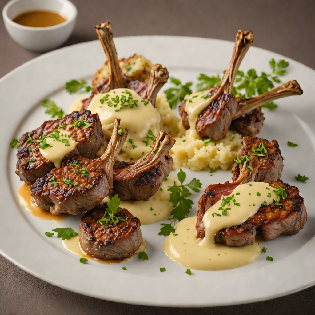 Hat Trick Herb-Crusted Lamb Chops with Garlic Mashed Potatoes