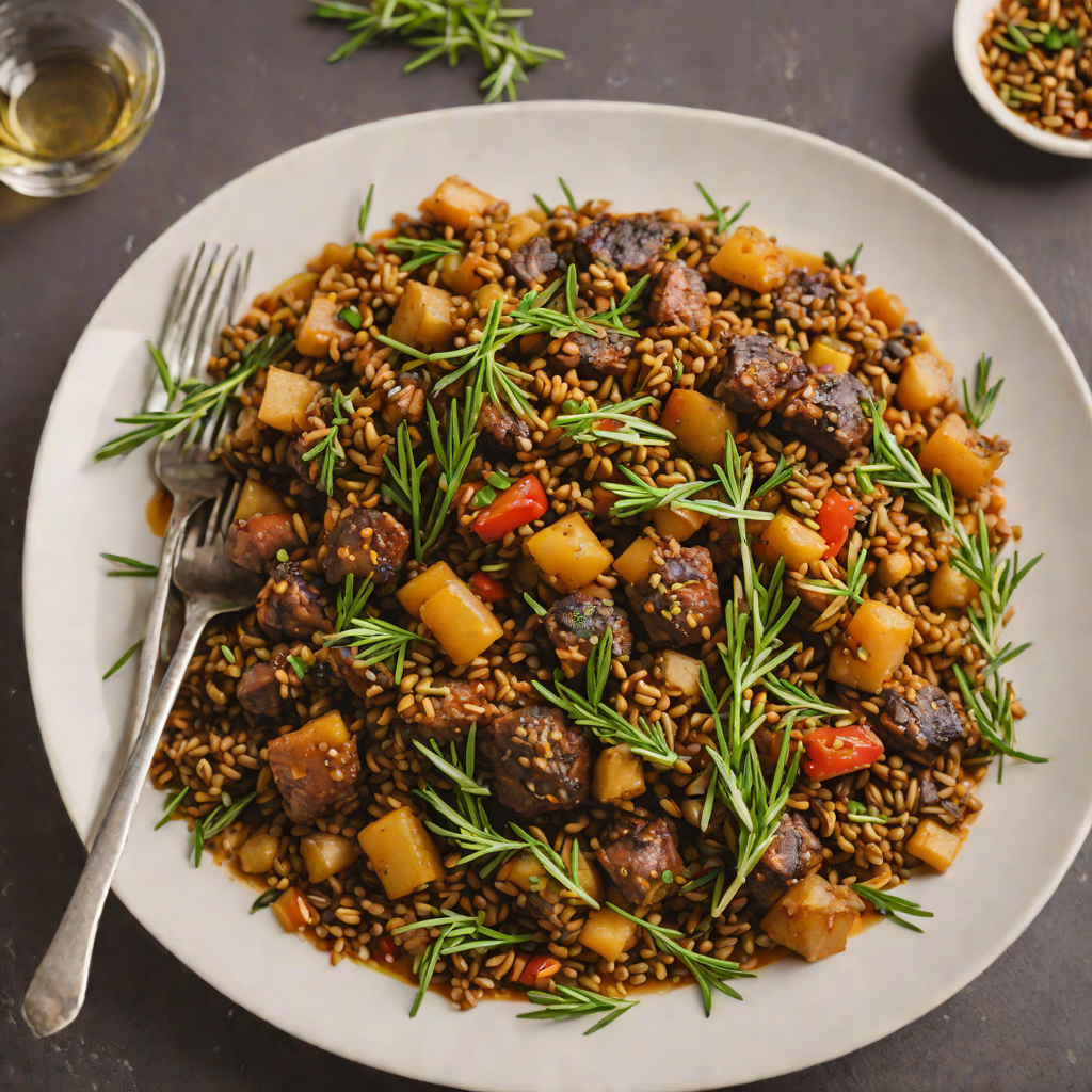 Sautéed Ethiopian Tibs with Garlic, Rosemary, and Berbere