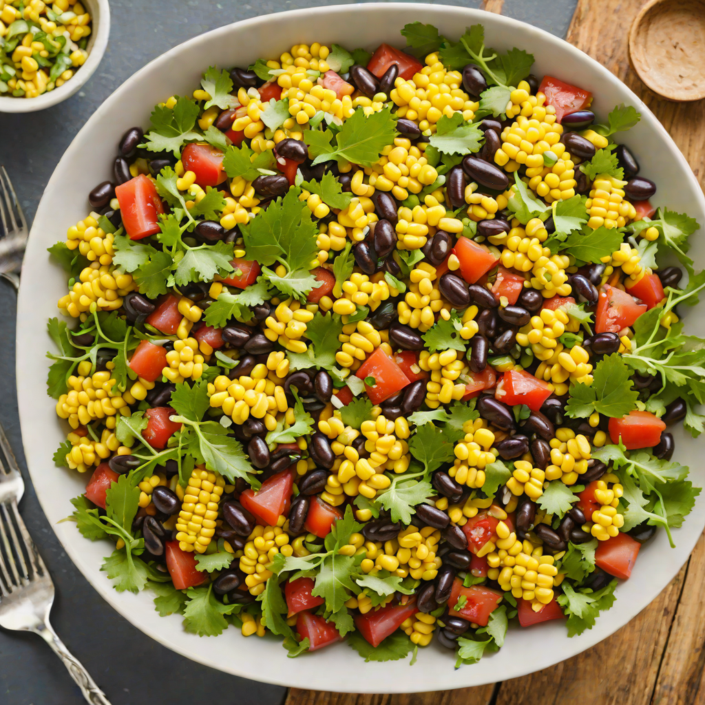 Rustic Southwestern Black Bean and Corn Salad