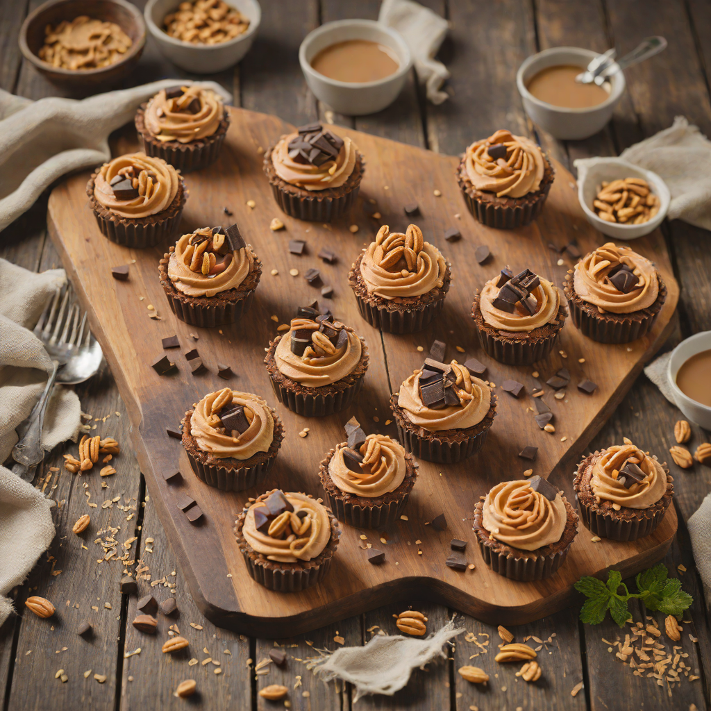 No-Bake Chocolate Peanut Butter Mini Cheesecakes