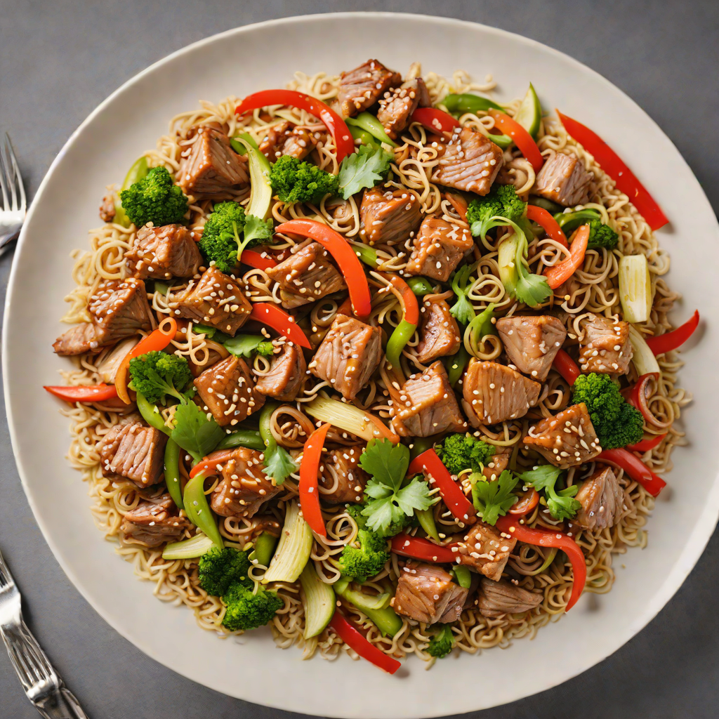 Sautéed Garlic and Ginger Pork Stir Fry