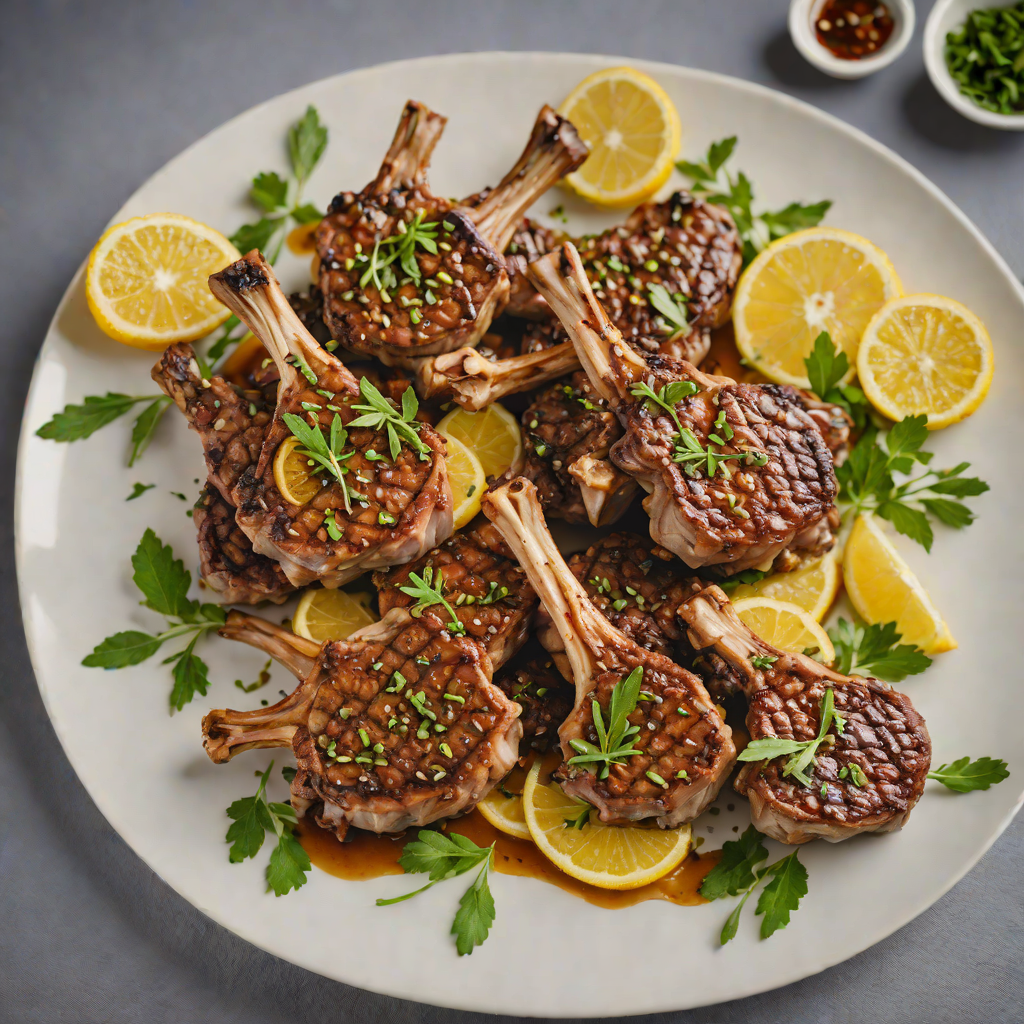 Sautéed Lamb Chops with Greek Herb Marinade and Lemon