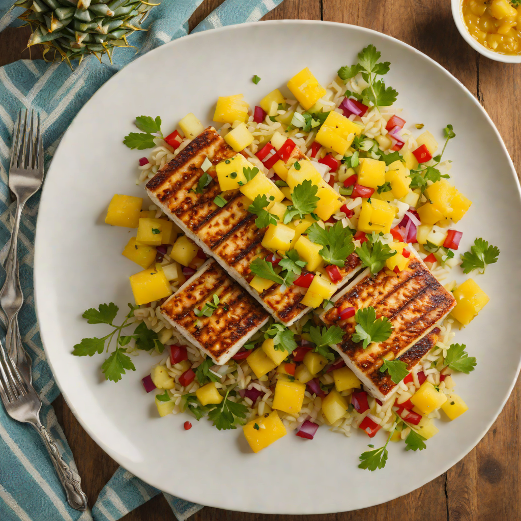 Seared Mahi-Mahi with Pineapple and Tiki Citrus Salsa