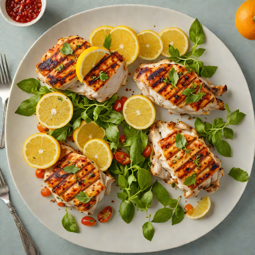 Half-and-Half Citrus Herb Grilled Chicken