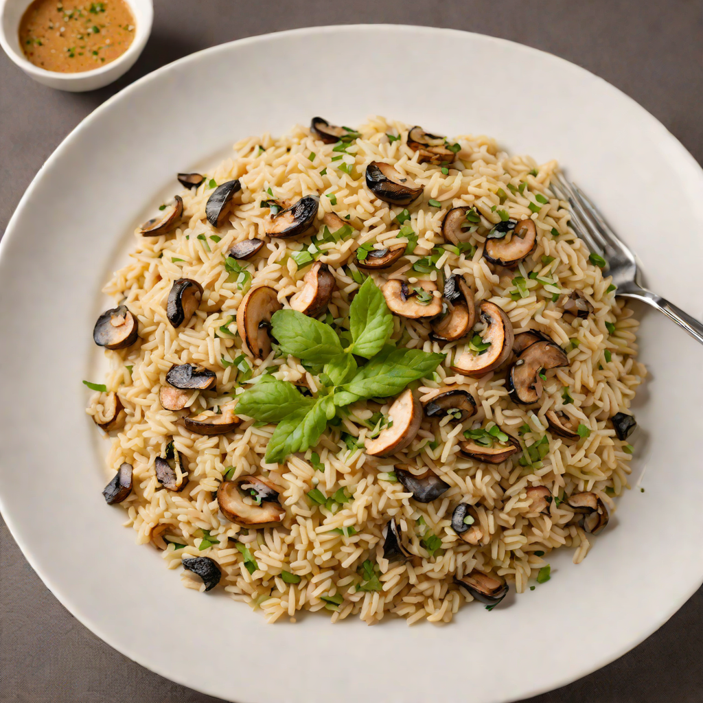 Half-and-Half Creamy Mushroom Risotto