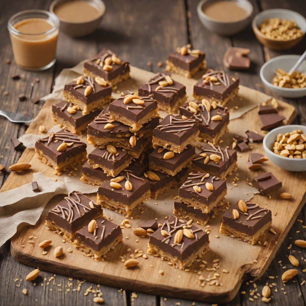 Interactive Game-Inspired No-Bake Chocolate Peanut Butter Bars