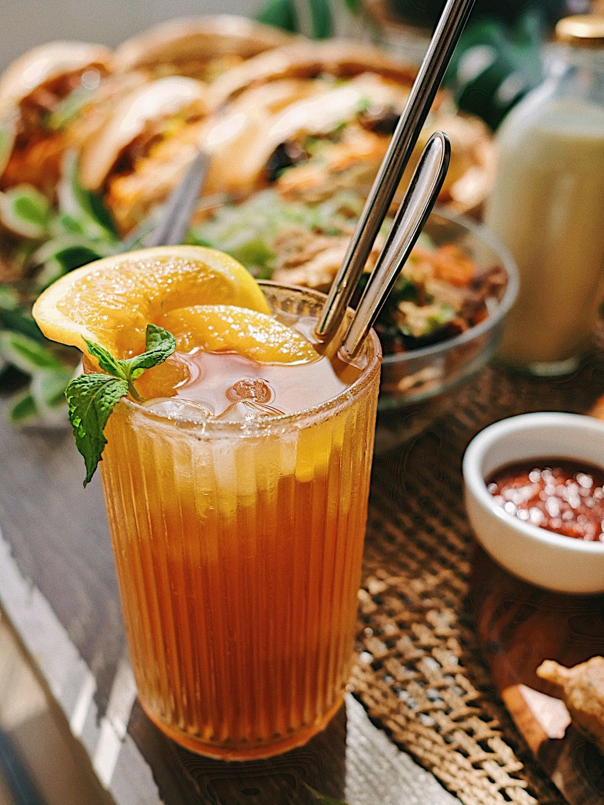 Orange Ginger Fizz with Lemongrass