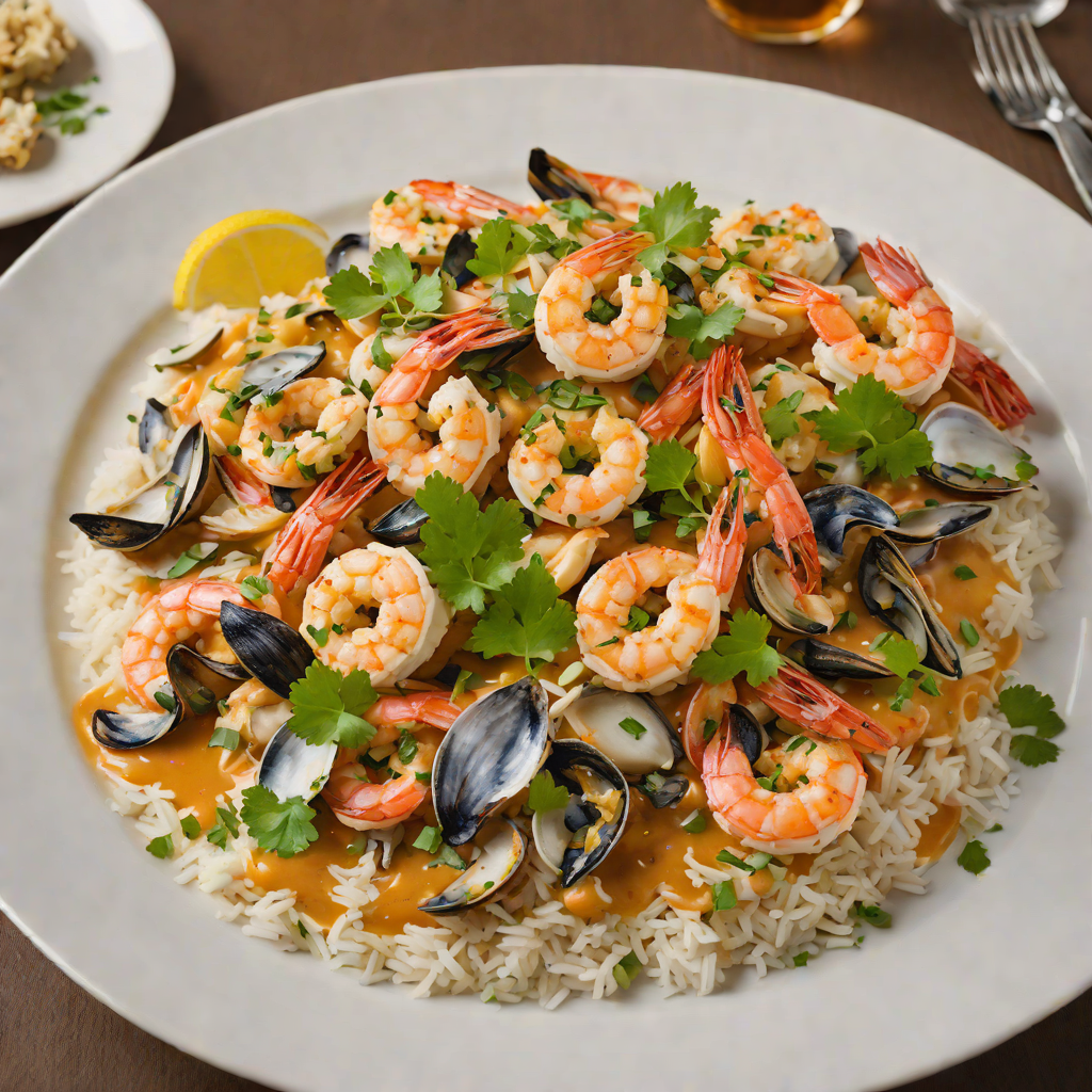 Shrimp and Oysters Étouffée with White Rice