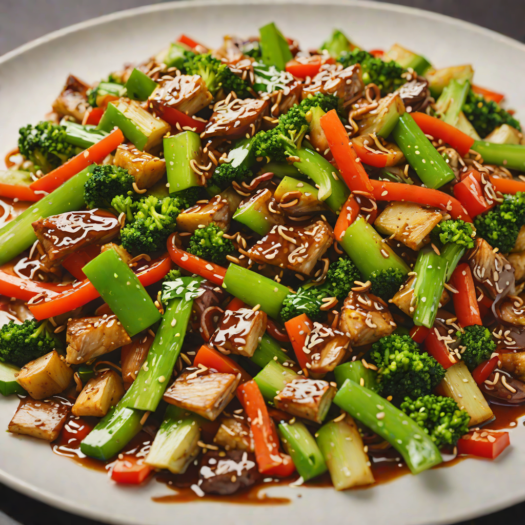 Vegetable Stir-Fry with Spicy Garlic Soy Sauce