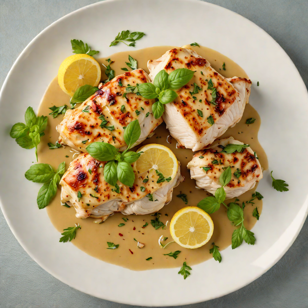 Pan-Seared Chicken with Tangy Lemon-Basil Sauce