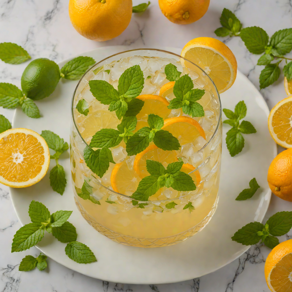 Citrus-Mint Rum Smash