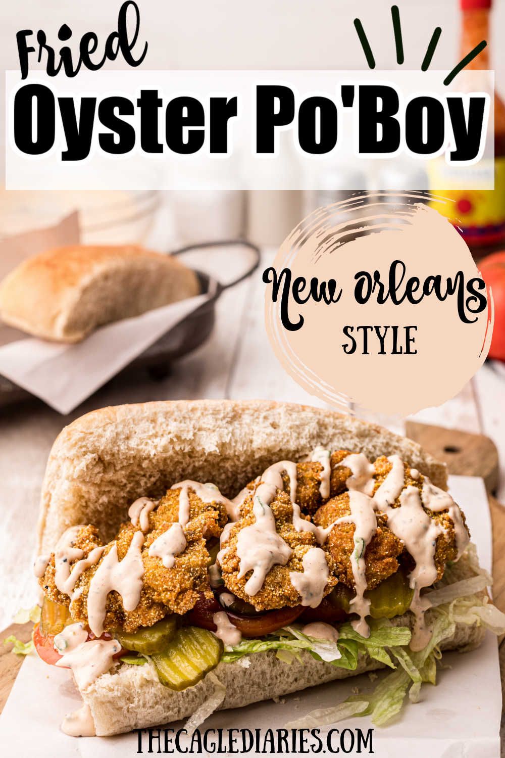 Pan-Seared Gulf Oyster Po’ Boy with Remoulade
