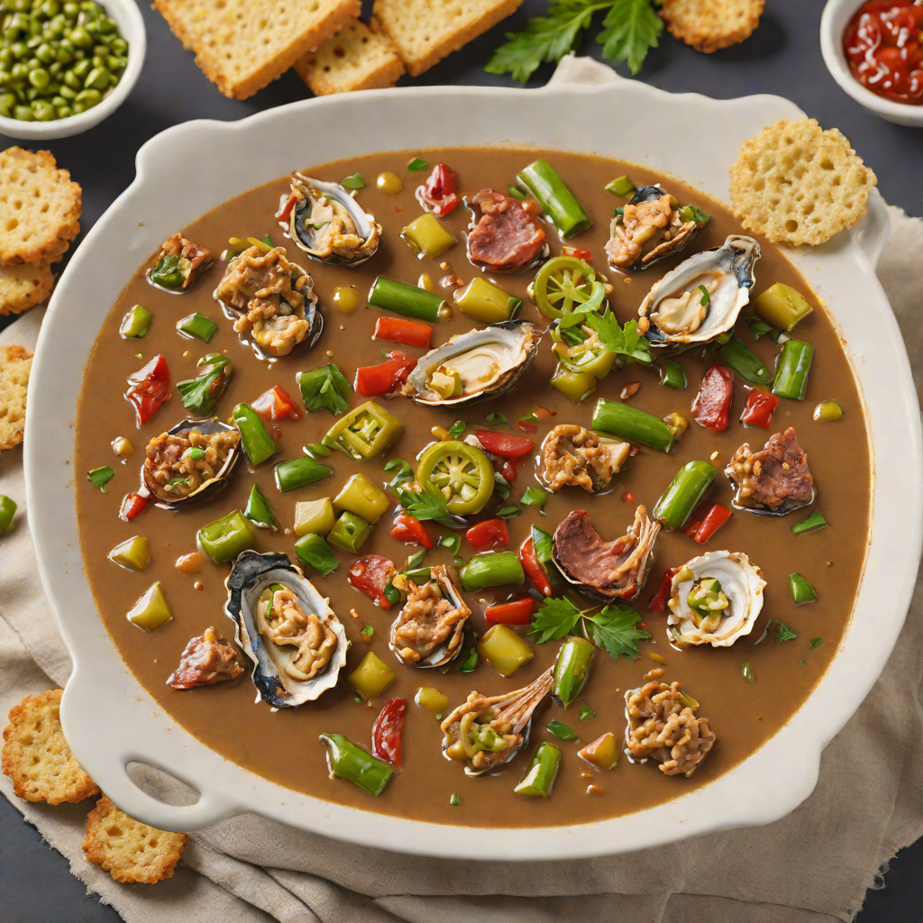 Oyster and Andouille Sausage Gumbo with Okra