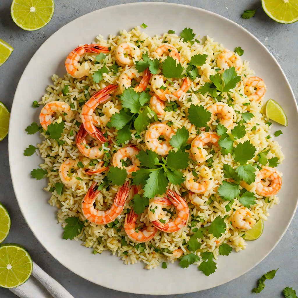 Sautéed Shrimp and Cauliflower Rice with Cilantro-Lime