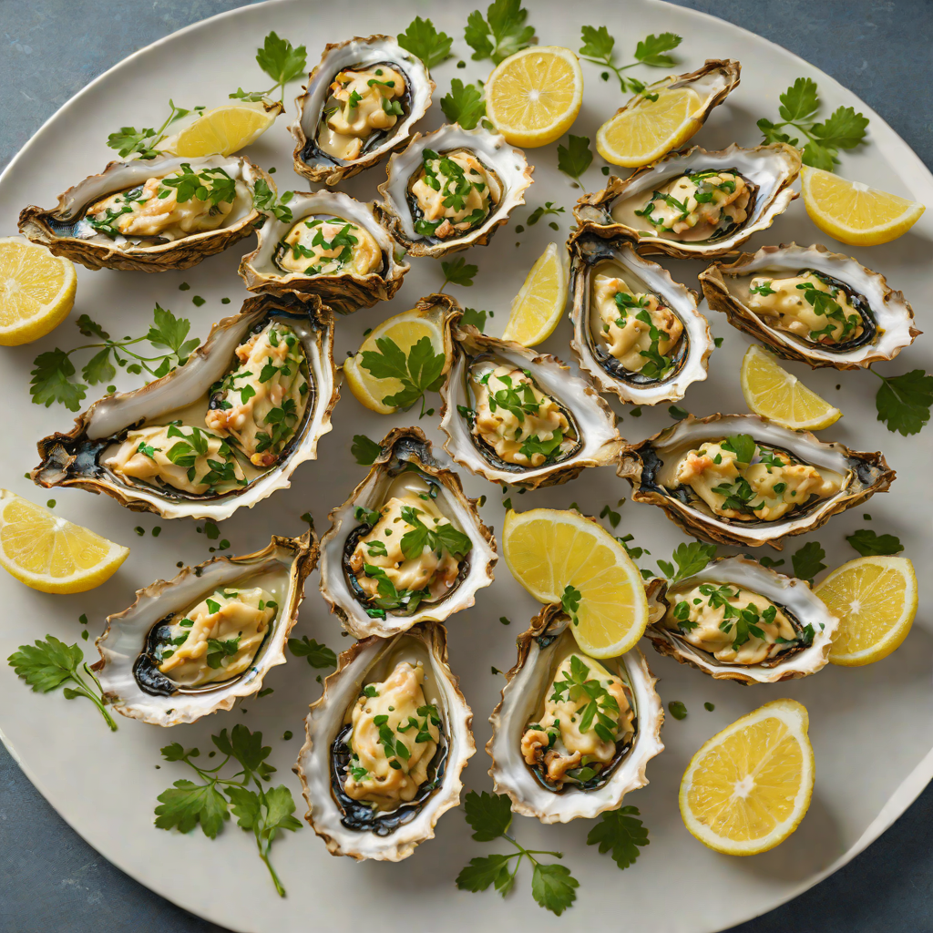 Sheet Pan Roasted Gulfport Oysters with Garlic-Parsley Butter