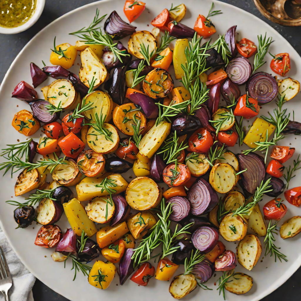 Garland-Style Sheet Pan Roasted Vegetables with Garlic and Rosemary