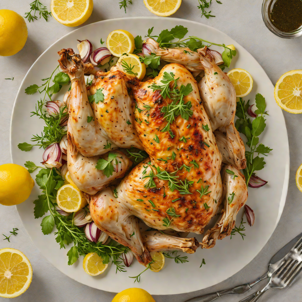 Slow-Roasted Lemon Garlic Chicken with Fresh Herbs