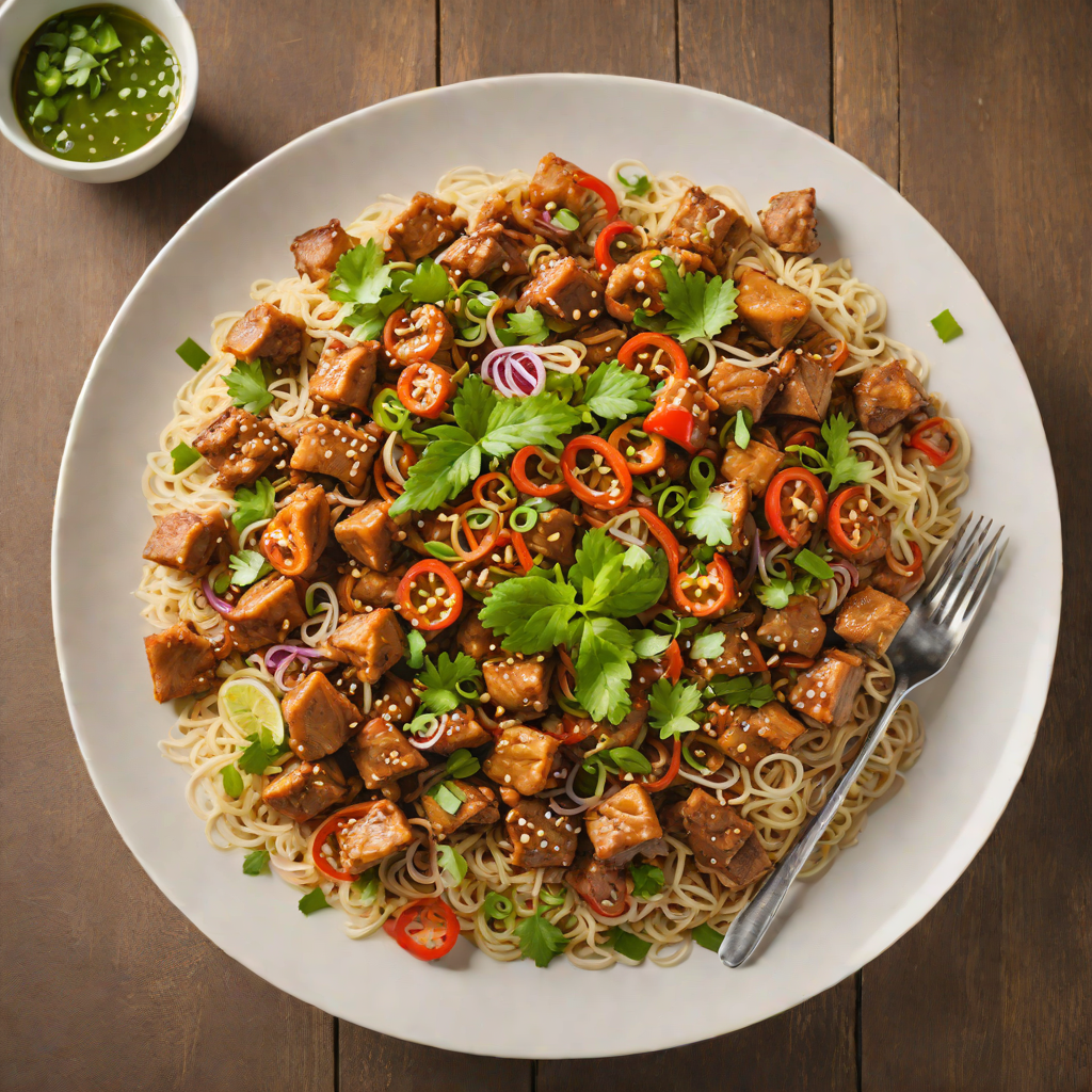 Stir-Fried Pork with Ginger and Garlic Burmese Style