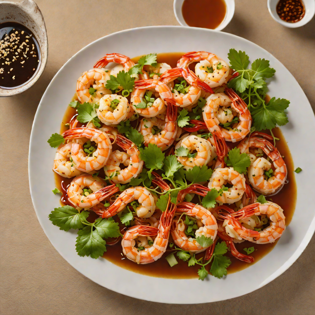 Sautéed Ginger-Garlic Shrimp with Spicy Chili Oil