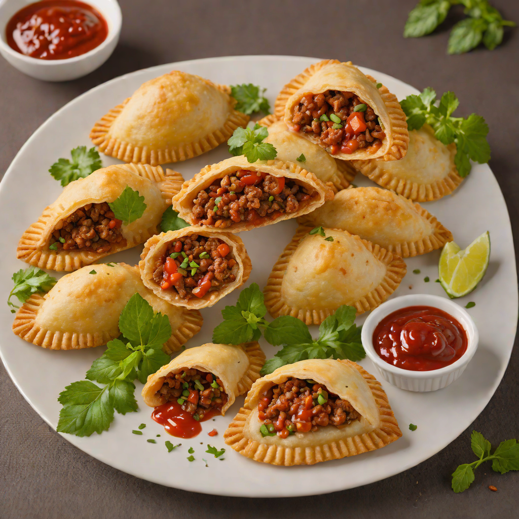 Argentine Beef Empanadas with Spiced Tomato Sauce