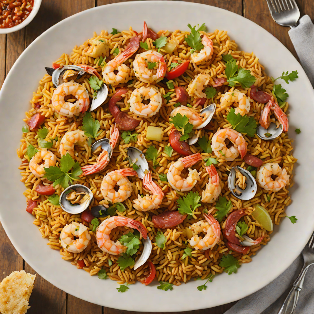 Shrimp and Oysters Jambalaya with Andouille Sausage