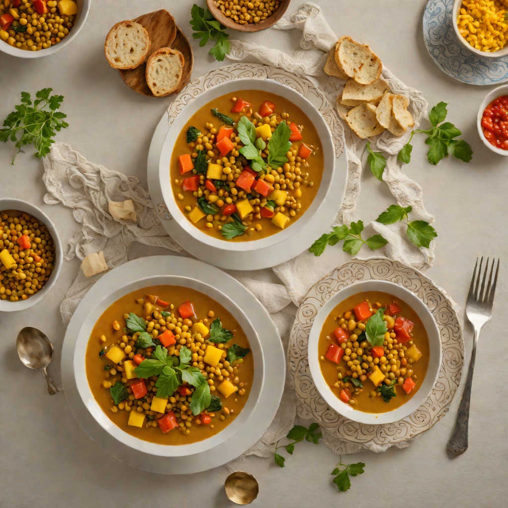 Turmeric-Spiced Lentil and Vegetable Stew