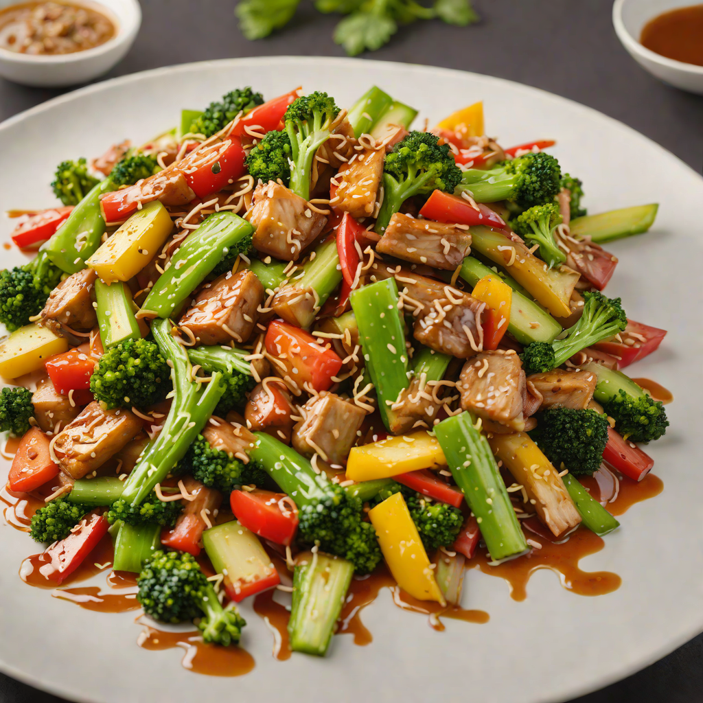 Vegetable Stir-Fry with Honey-Garlic Sauce