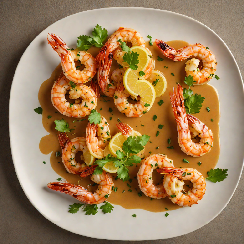 Pan-Seared Gulf Shrimp with Cajun-Spiced Butter Sauce