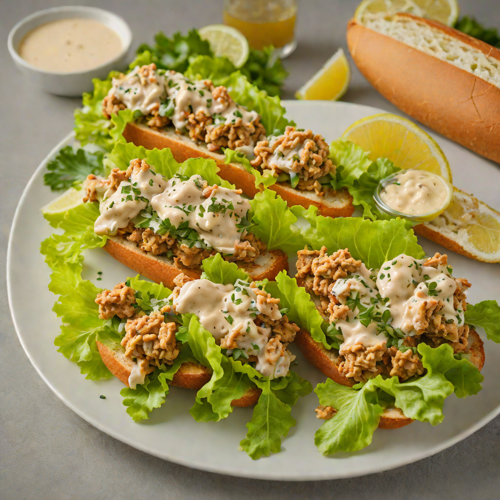 Oyster Po’Boy with Spicy Remoulade and Lettuce