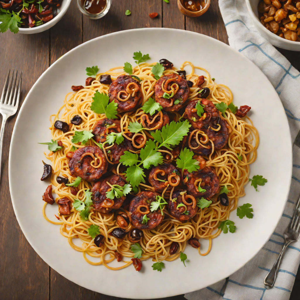Pan-Fried Goan Chorizo with Caramelized Onions and Sannas