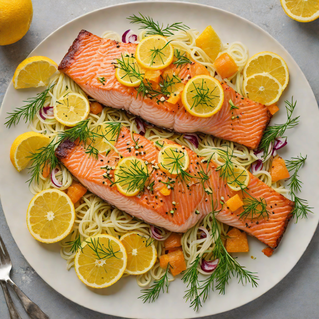 Half-Glazed Sheet Pan Salmon with Citrus and Fennel