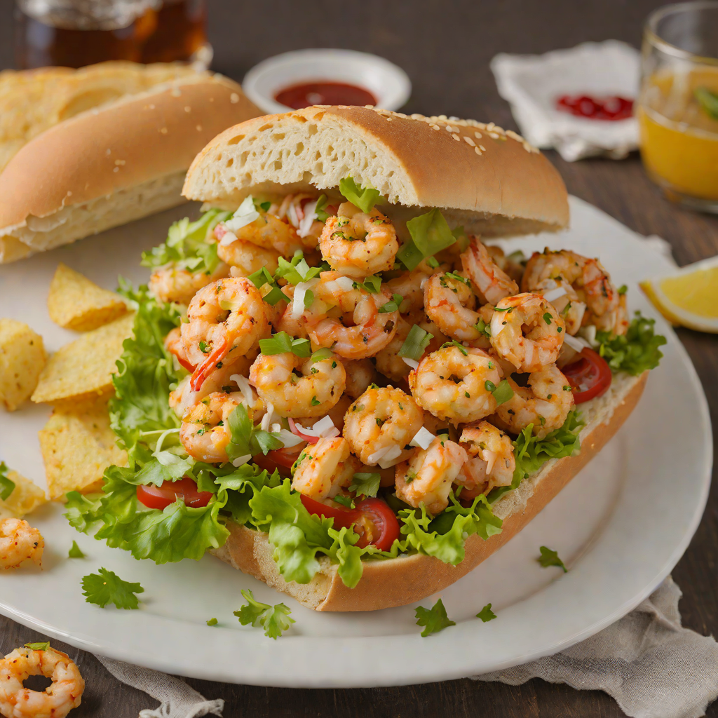 Spicy Gulfport-Inspired Shrimp Po’Boy Sandwich